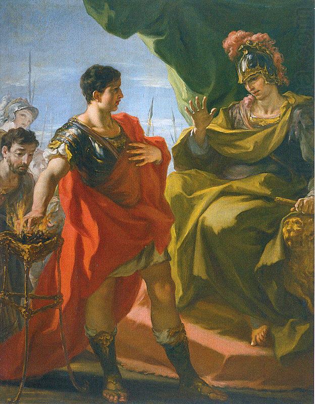 PELLEGRINI, Giovanni Antonio Mucius Scevola before Porsenna china oil painting image